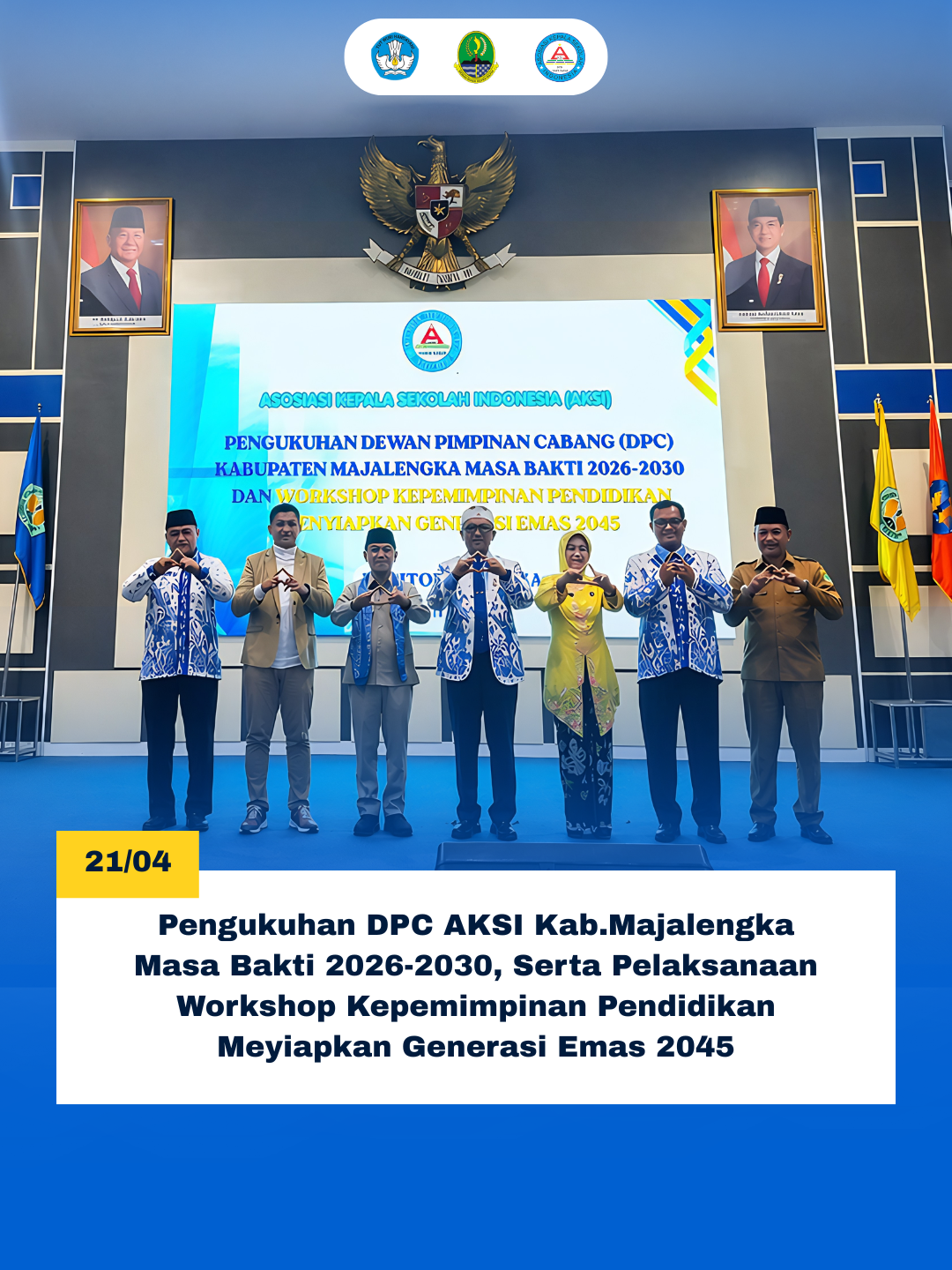 Pengukuhan DPC AKSI Kabupaten Majalengka Masa Bakti 2026–2030 dan Workshop Kepemimpinan Pendidikan